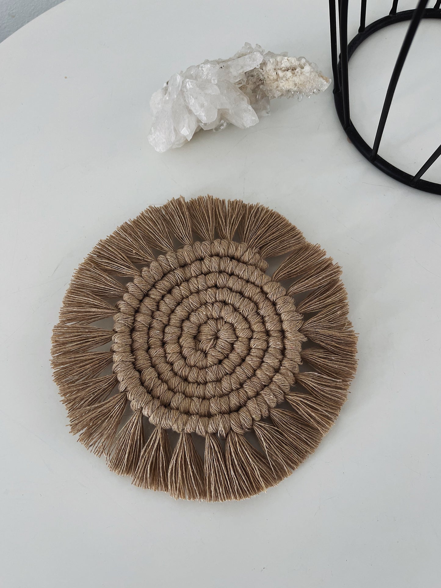 Macrame Coaster Sand