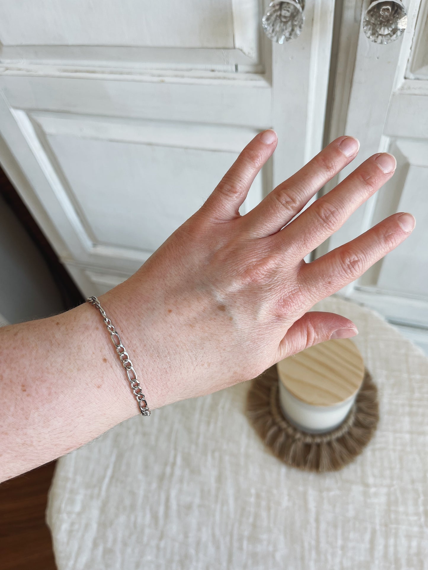 Sterling Silver Figaro Bracelet
