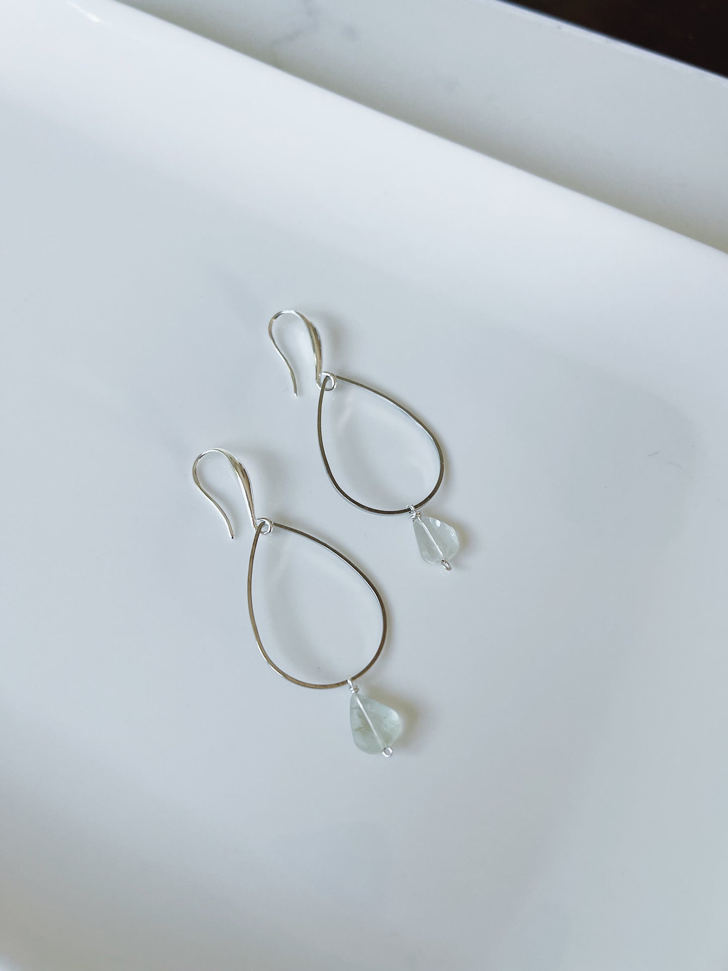 Jadeite Sterling Silver Hook