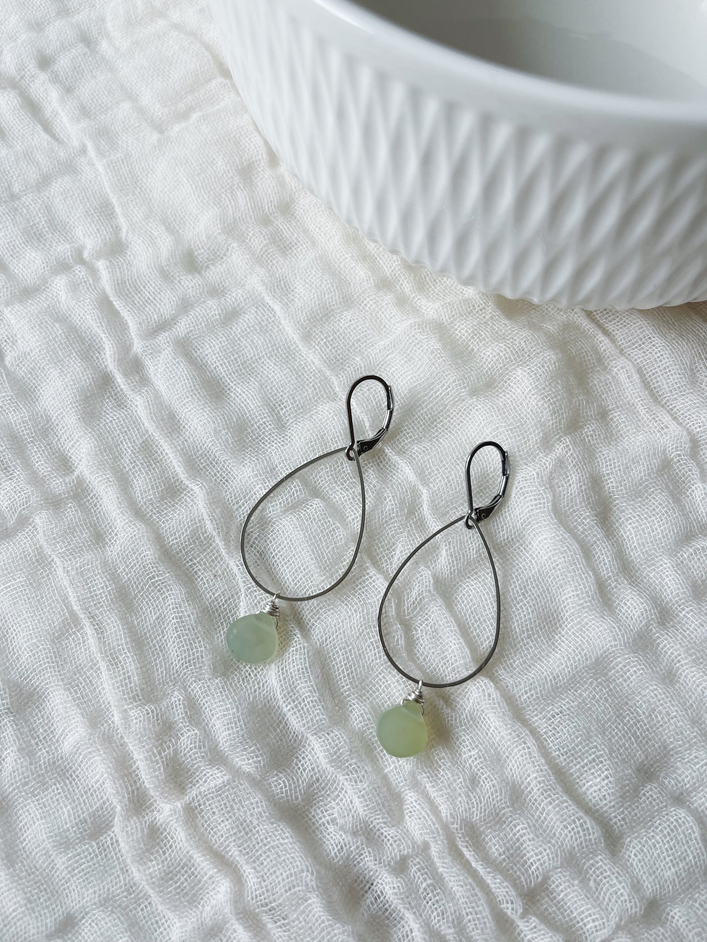 Jadeite Stainless Steel French Hook