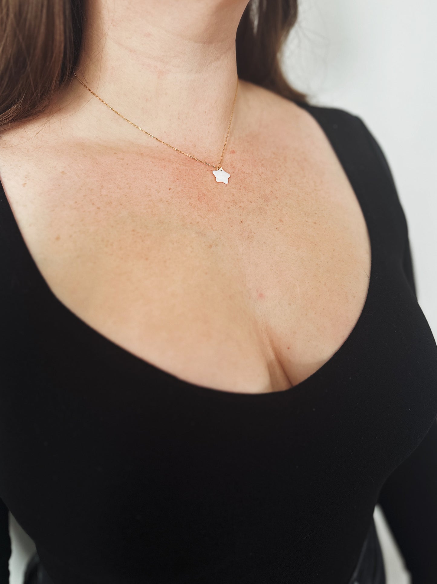 Mother of Pearl Star Gold Necklace