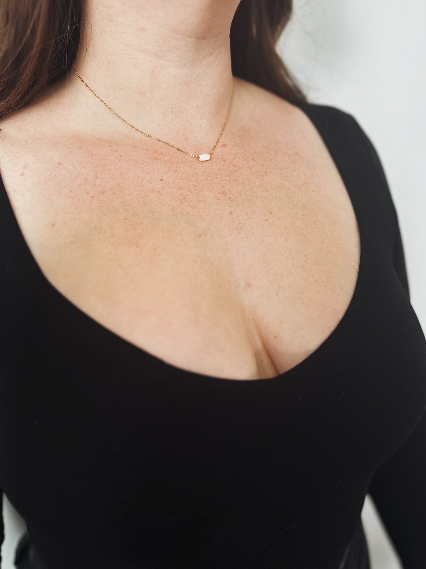 Mother of Pearl Gold Necklace