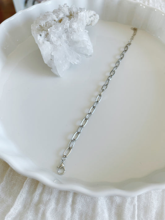 Sterling Silver Paperclip Bracelet