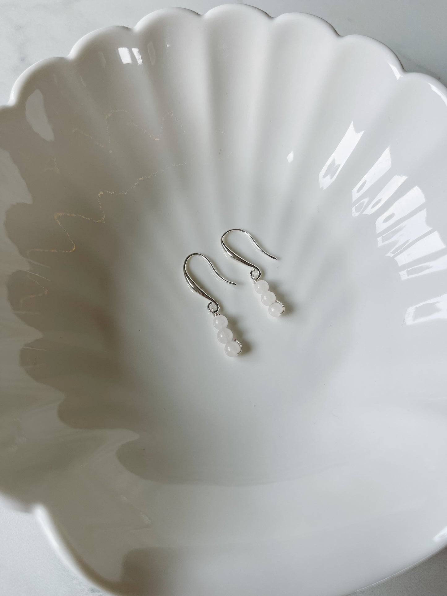 Rose Quartz Sterling Silver Hook