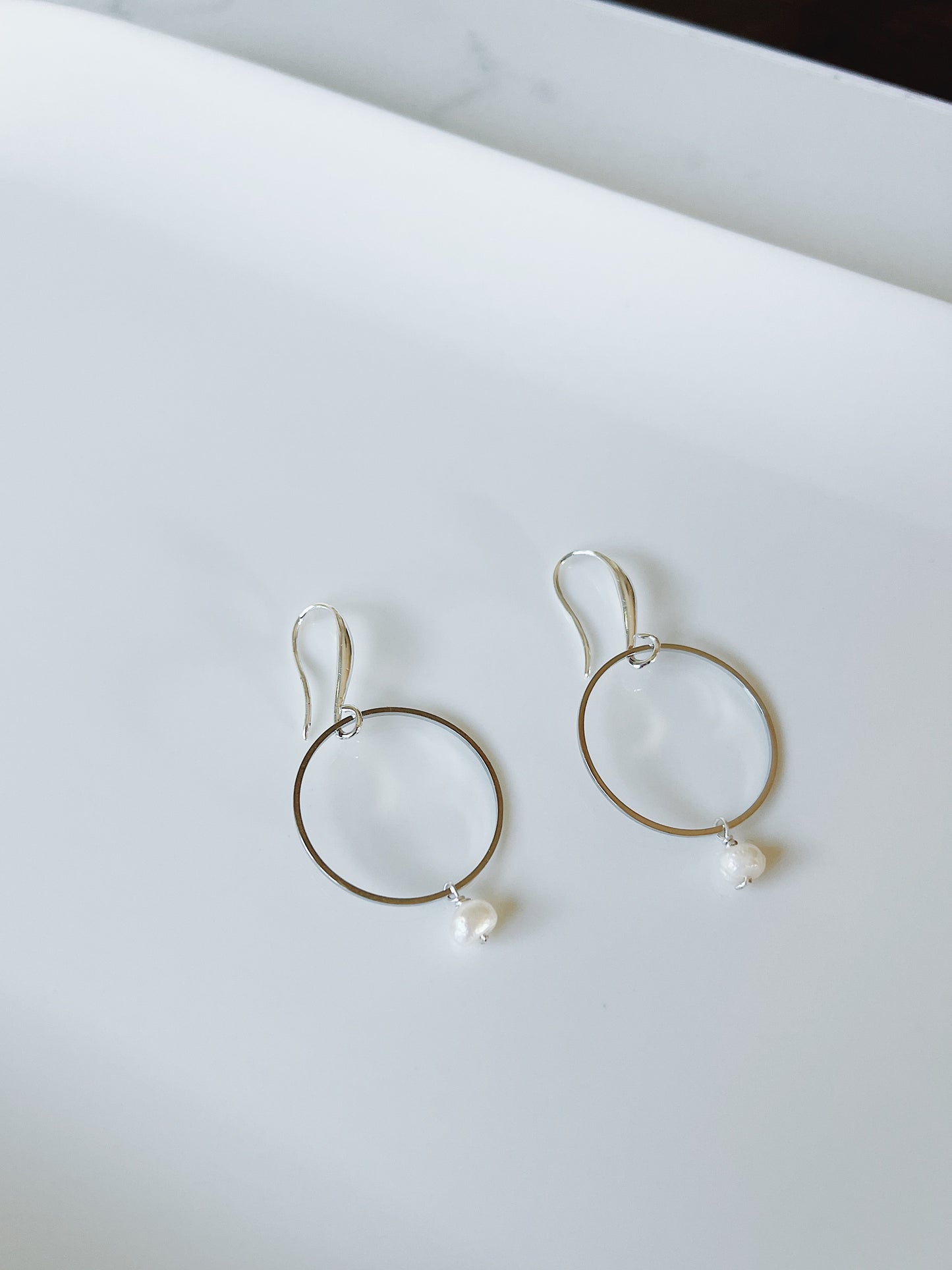 Pearl Sterling Silver Hook