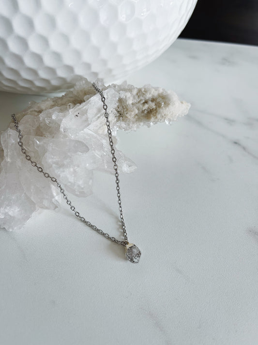 Herkimer Silver Necklace
